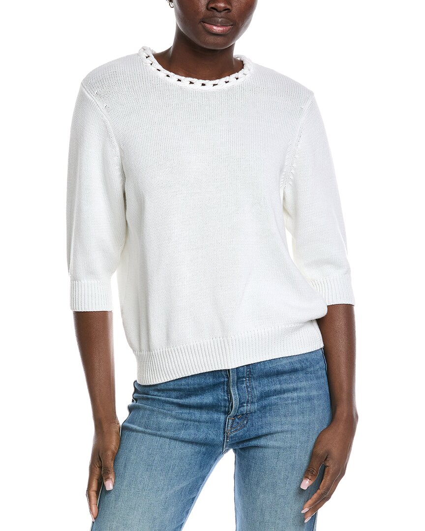 

Осенний кашемировый вязаный свитер Autumn Cashmere, белый