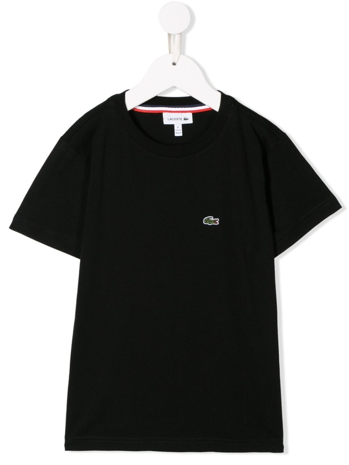 

Футболка с вышитым логотипом Lacoste Kids, черный