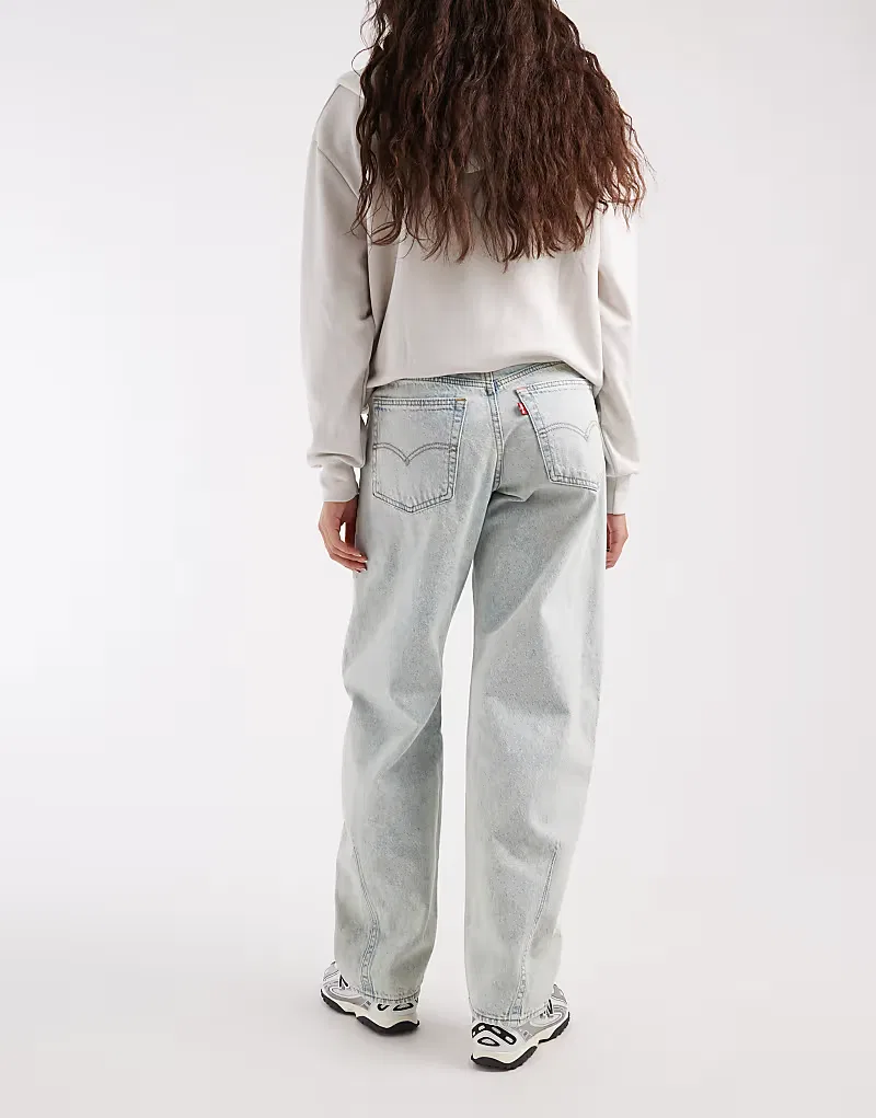 Широкие джинсы Levis Dad Barrel Levi's, серый — фото 3