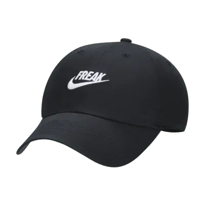 

Бейсболка Nike Giannis Antetokounmpo Dri-FIT Club Unstructured "Freak" Cap, черный/белый