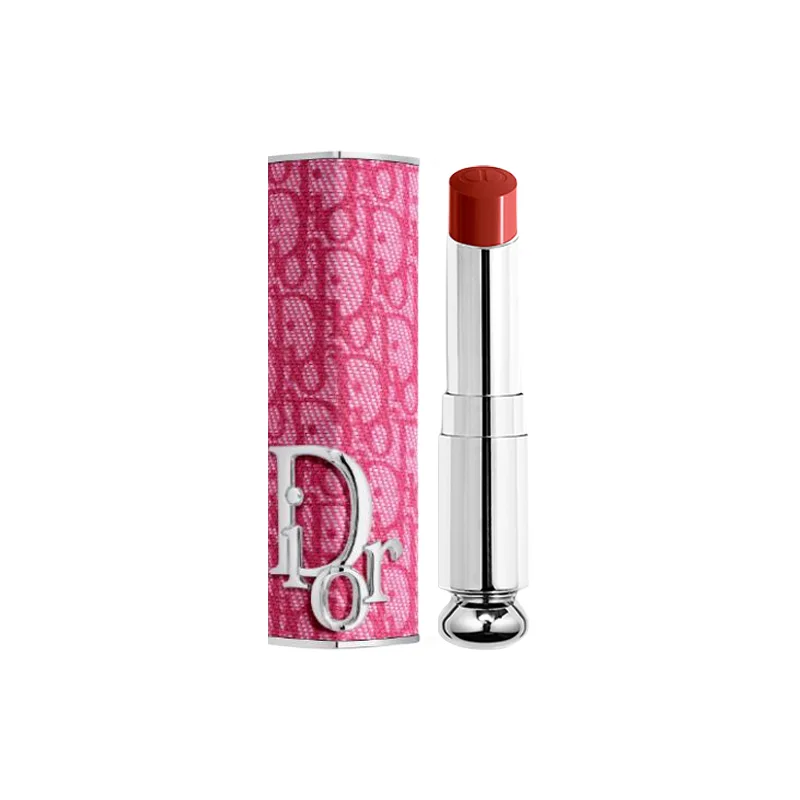 DIOR Блеск для губ Enchanting Lipstick Classic Fuchsia Print Edition, Two-Piece Set: Classic Fuchsia Print Lipstick Case+Alluring Lipstick Refill #845 Vinyl Red
