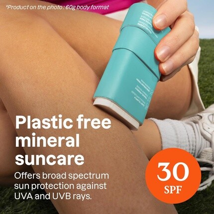 ATTITUDE Минеральный солнцезащитный стик с оксидом цинка SPF 30, проверен EWG, не содержит пластика, широкий спектр защиты от UVA/UVB, дерматологически протестирован, веганский, без запаха, 60 г — фото 2