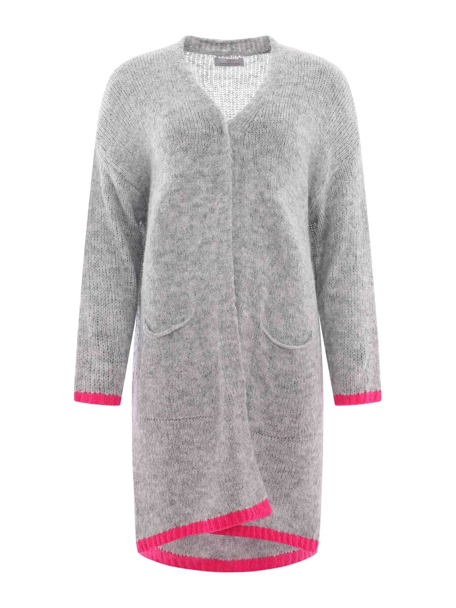 

Вязаный кардиган Zwillingsherz Knit Cardigan Neon & Love, пятнистый серый
