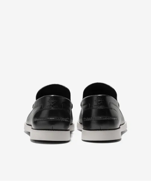 Мужские лоферы из натуральной кожи American Classics Hampton COLE HAAN чёрные — фото 4
