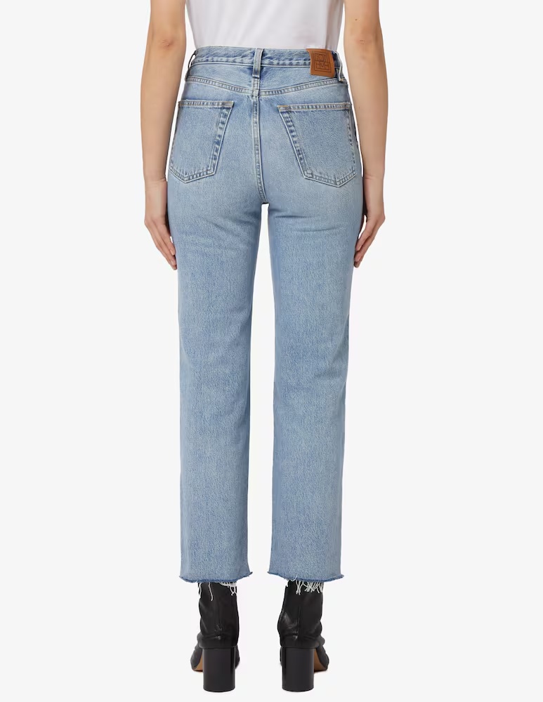 Джинсы классического кроя TOTEME, цвет Worn Blue — фото 3