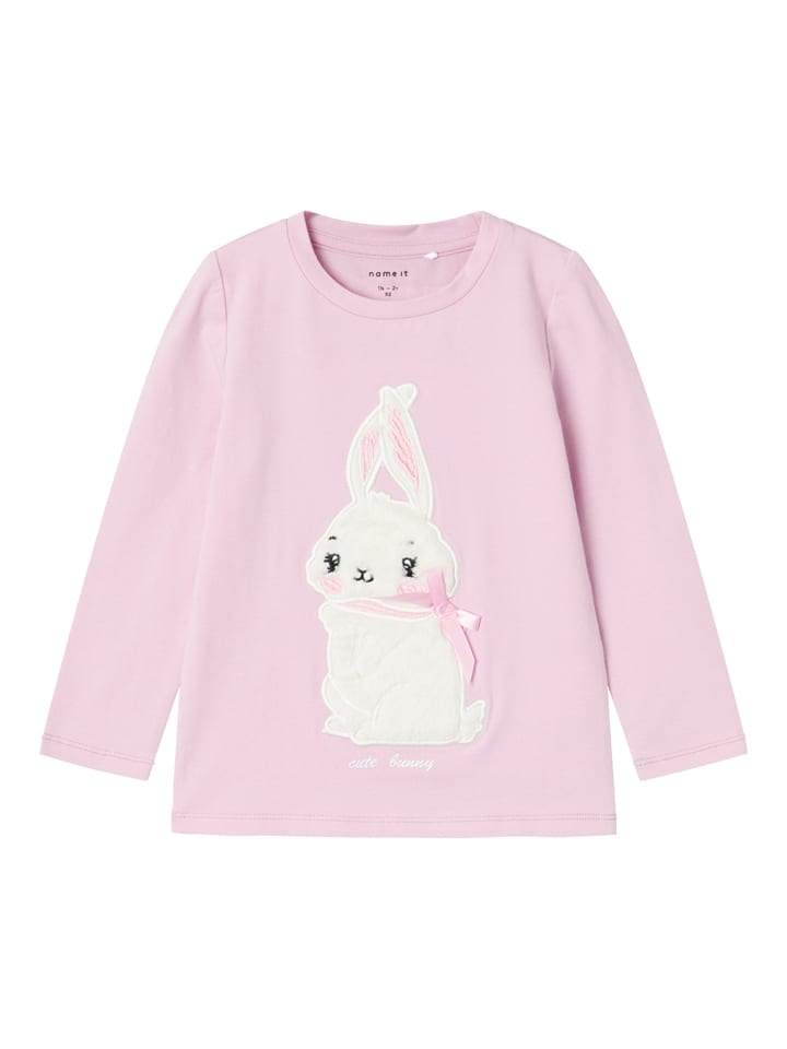 

Лонгслив name it Longsleeve, цвет Rosa/Weiß