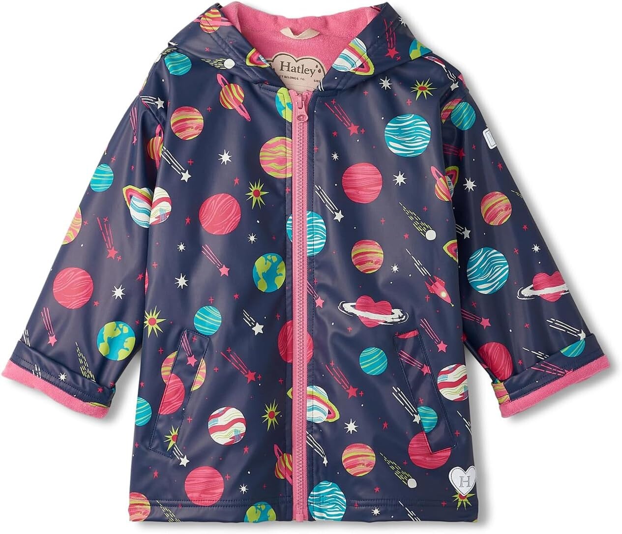 

Куртка Hatley Kids Interstellar Zip-Up Rain Jacket, синий