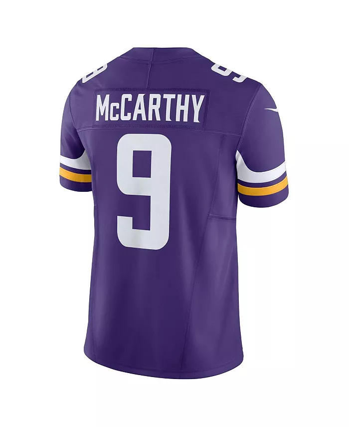 Мужская лимитированная джерси Minnesota Vikings Vapor F.U.S.E. J.J. McCarthy в фиолетовом цвете Nike — фото 2