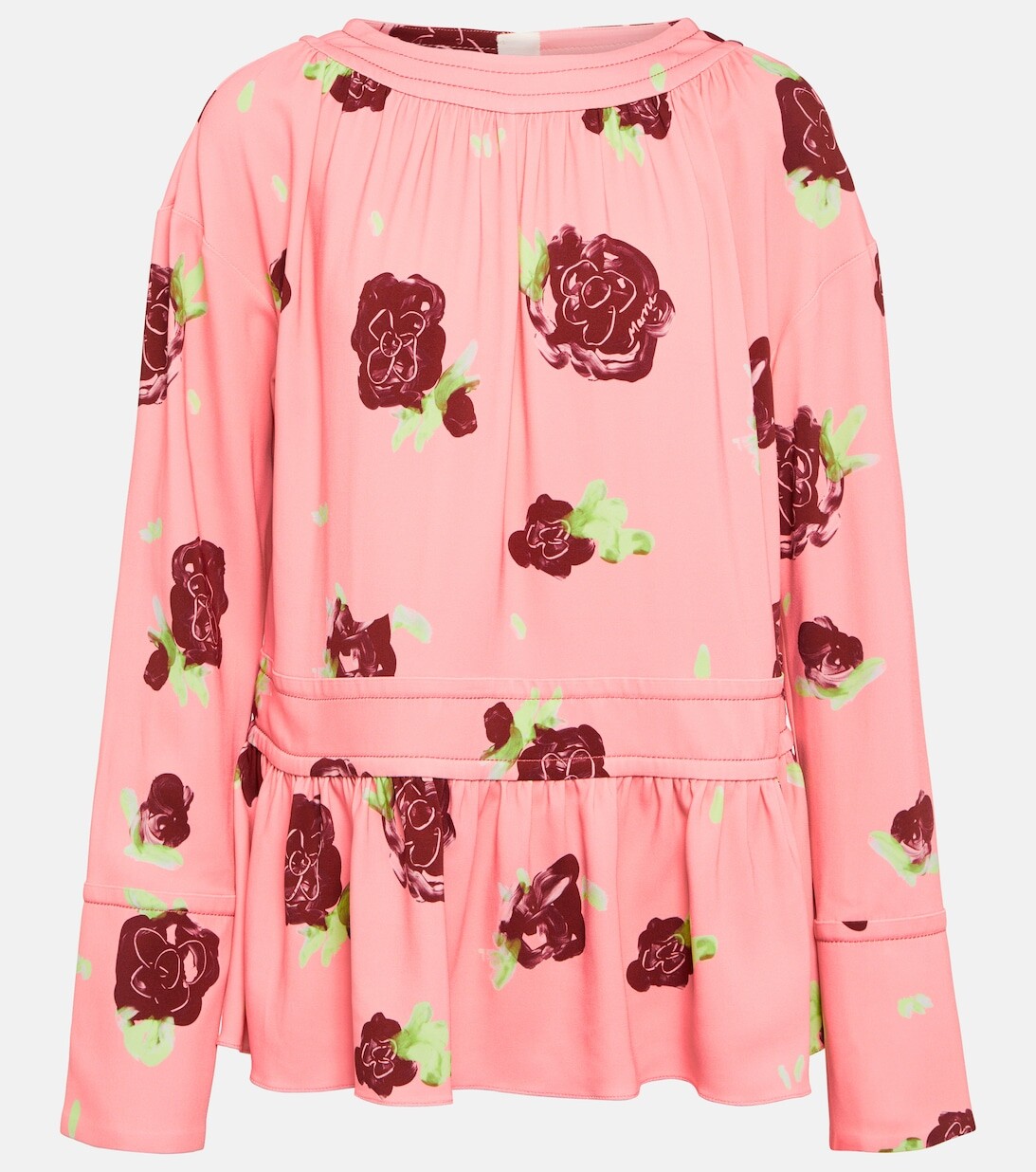 

Цветочный топ MARNI, розовый