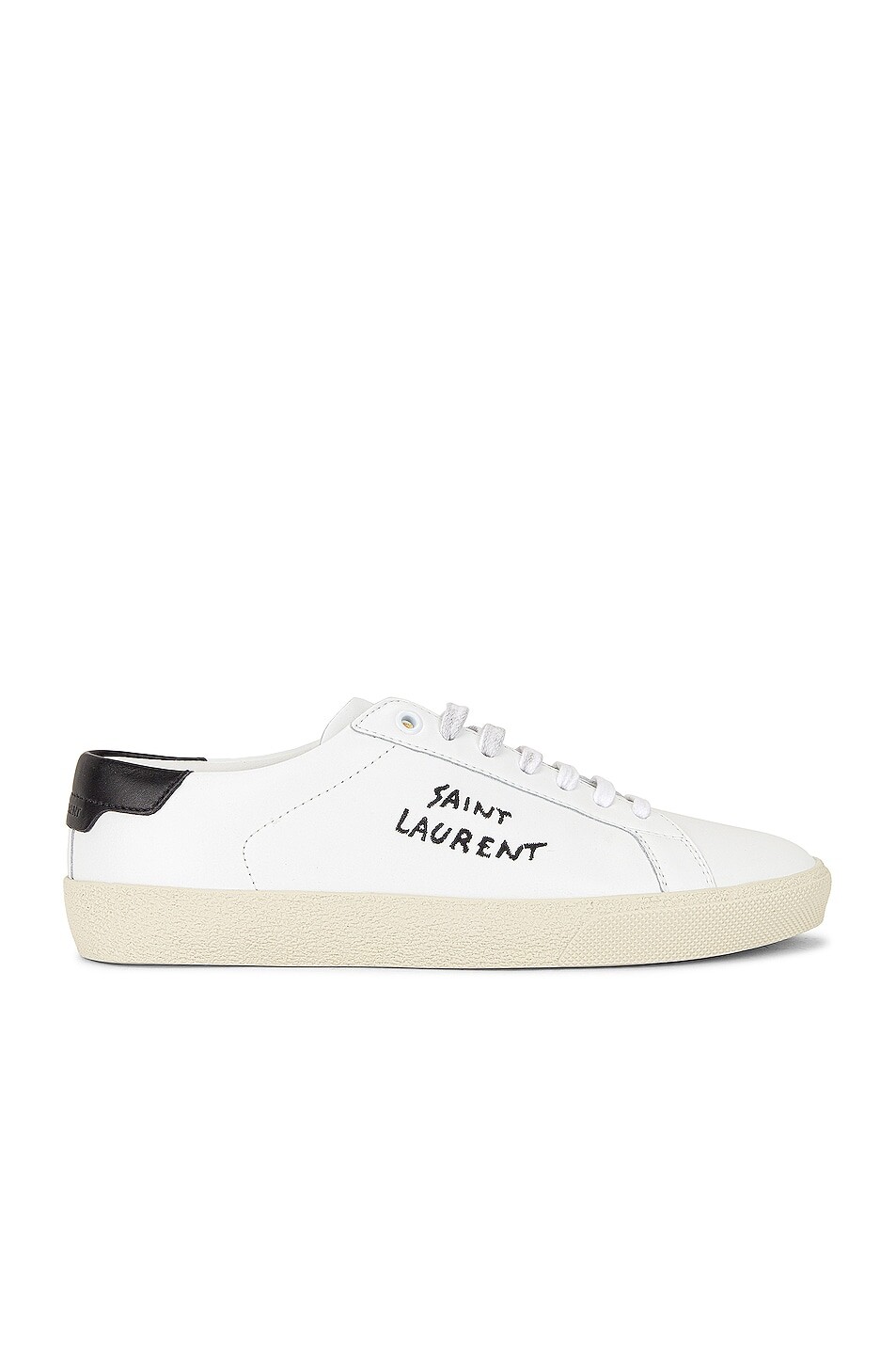 Кроссовки Saint Laurent Court Classic Signatures, цвет Blanc Optique & Nero