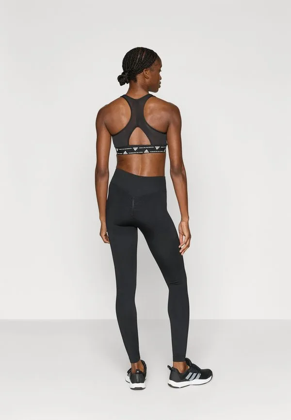 Вязаные леггинсы 7/8, идеально подходящие для тренировок Adidas Performance, Black — фото 3