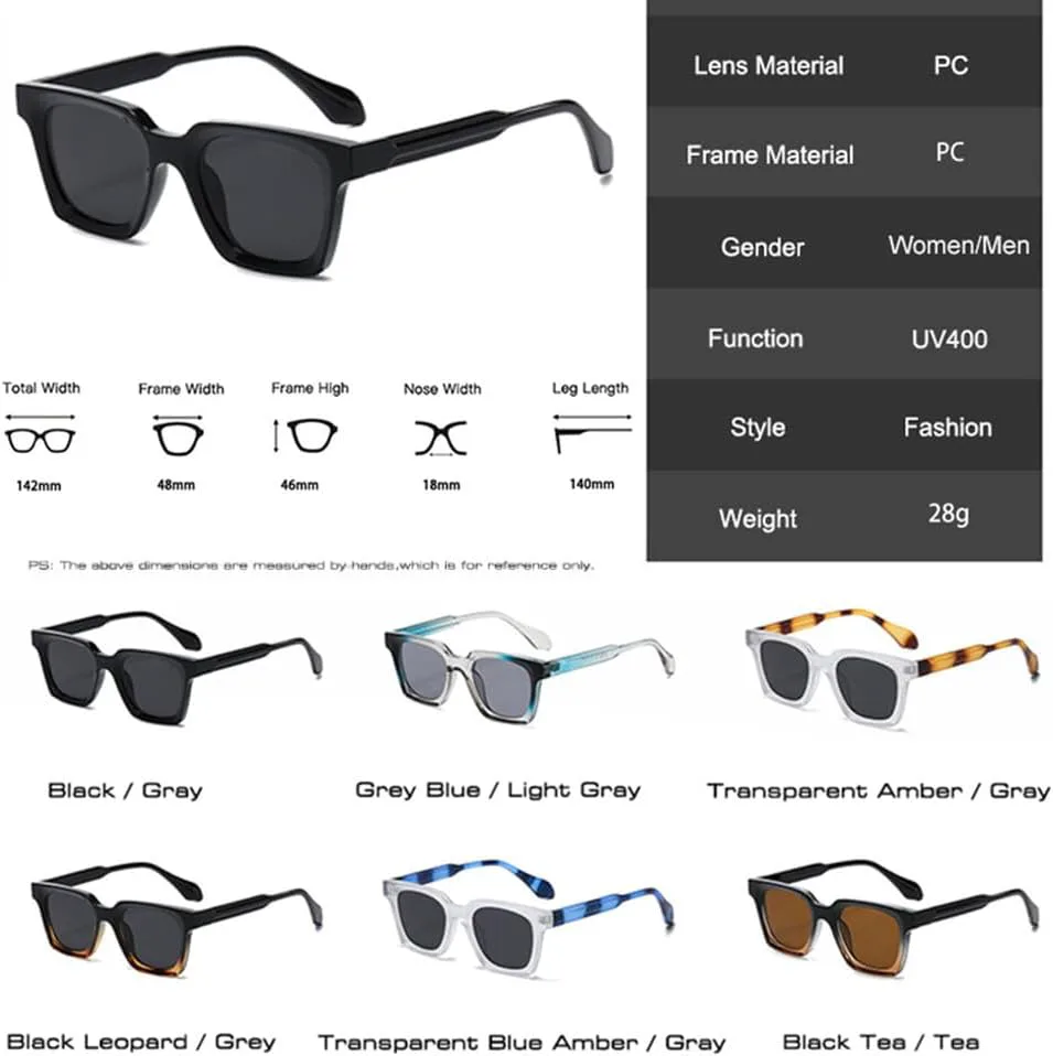 

Двухцветные солнцезащитные очки MUTYNE для женщин, модные очки с защитой от УФ-излучения UV400, трендовые солнцезащитные очки для мужчин, Blue Amber Gray