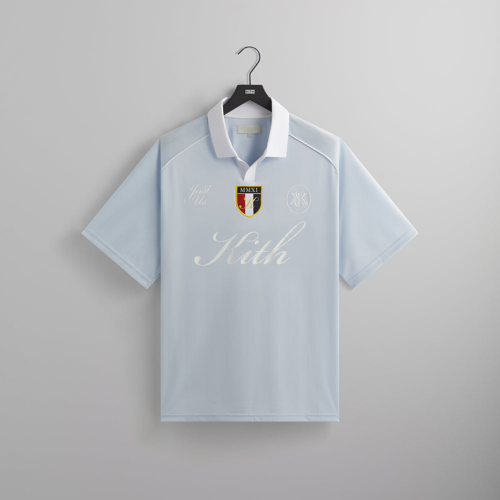

Рубашка Kith Shadow Stripe Marcel Soccer Top, цвет Light Indigo