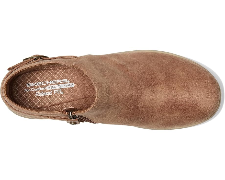Ботинки женские SKECHERS Lovely Vibe на молнии, коричневый — фото 2