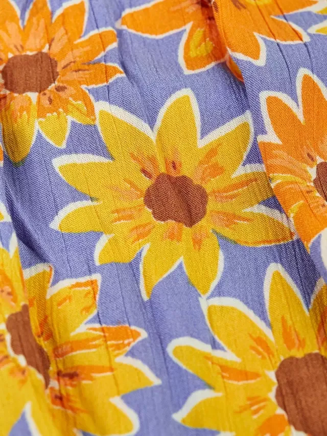 Детское летнее платье без рукавов Sophie, с подсолнухами Frugi — фото 4