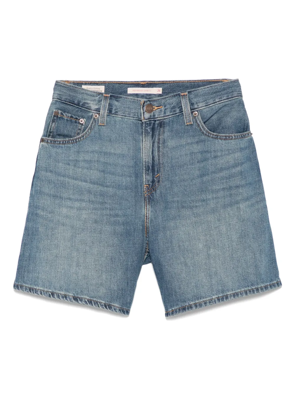 

Шорты с завышенной талией Levi's, синий
