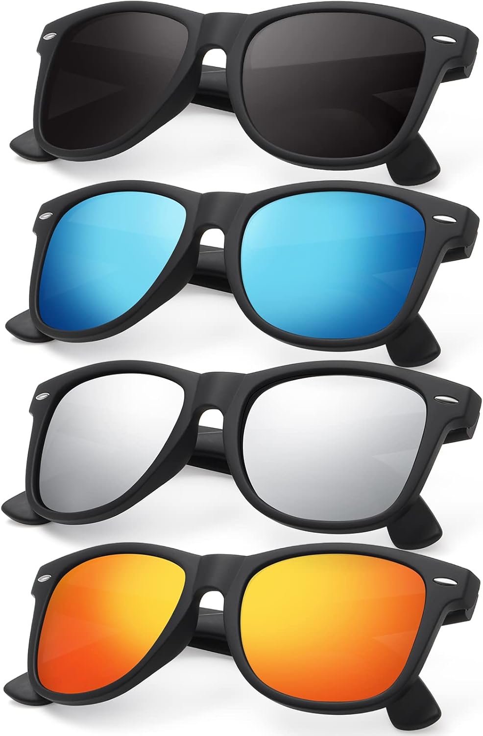 

Поляризованные солнцезащитные очки для женщин и мужчин - модные солнцезащитные очки для вождения, рыбалки, с защитой от УФ-излучения UV400 Occhsouo, A5-black+blue+white+orange