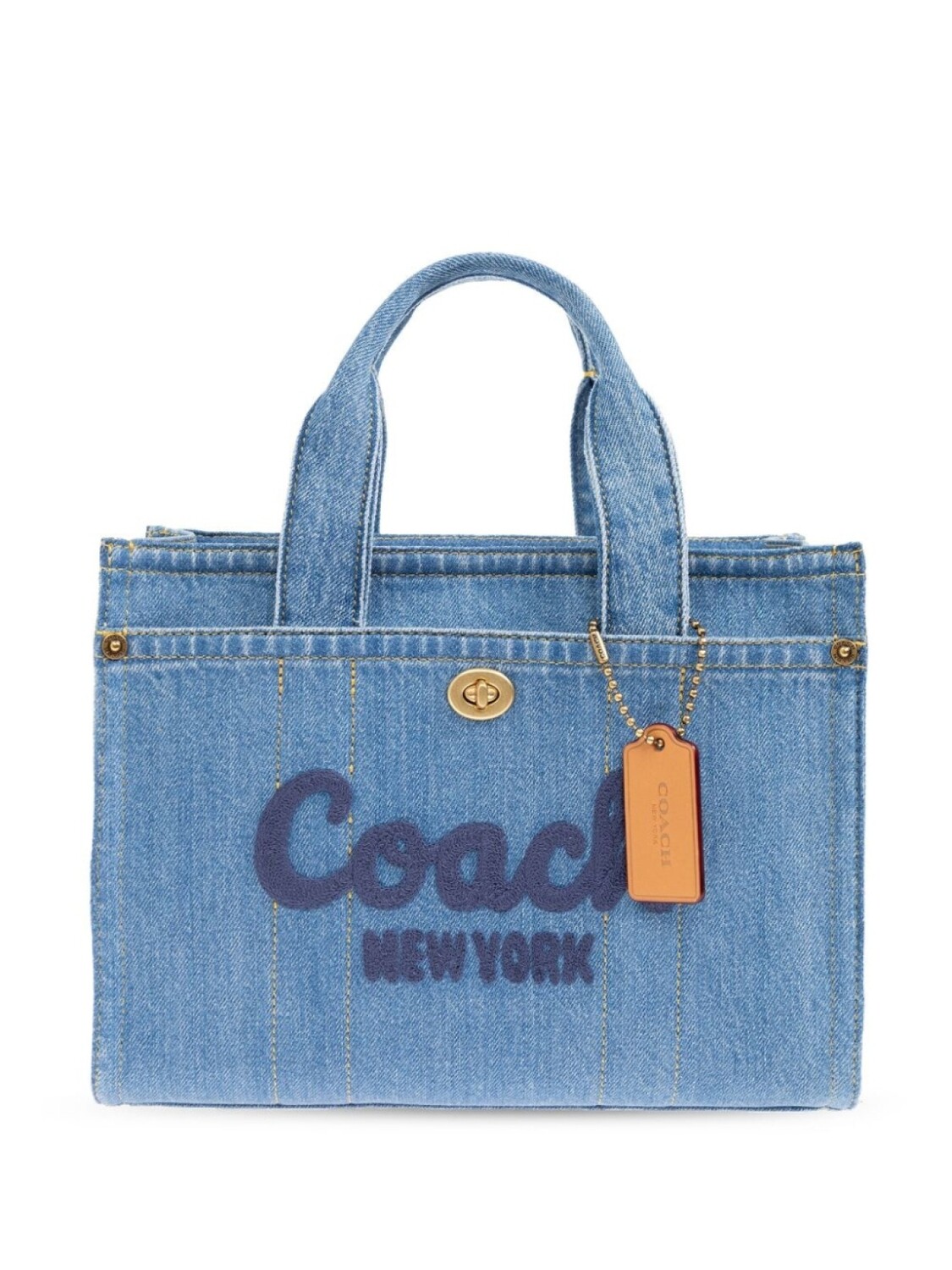 

Сумка-тоут из денима Coach Cargo 26, синий