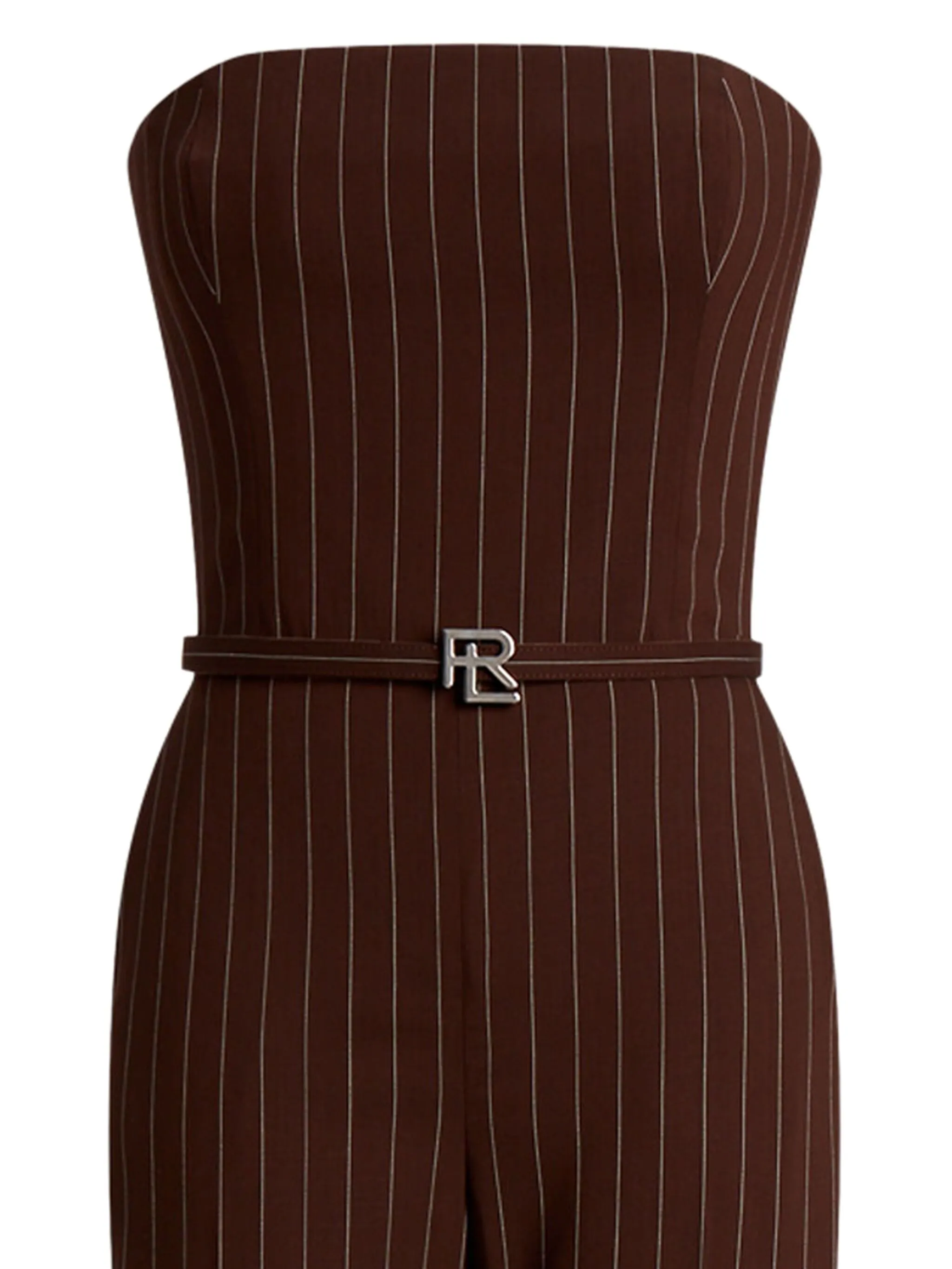 

Комбинезон в тонкую полоску Ralph Lauren Collection, коричневый