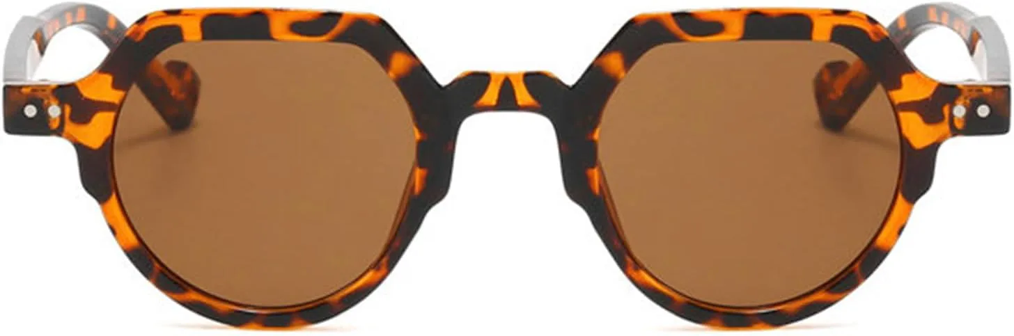 

Женские солнцезащитные очки Helena Fashion Small Oval UV400 в винтажном панк-стиле с заклепками, мужские солнцезащитные очки с леопардовым принтом S67, C5