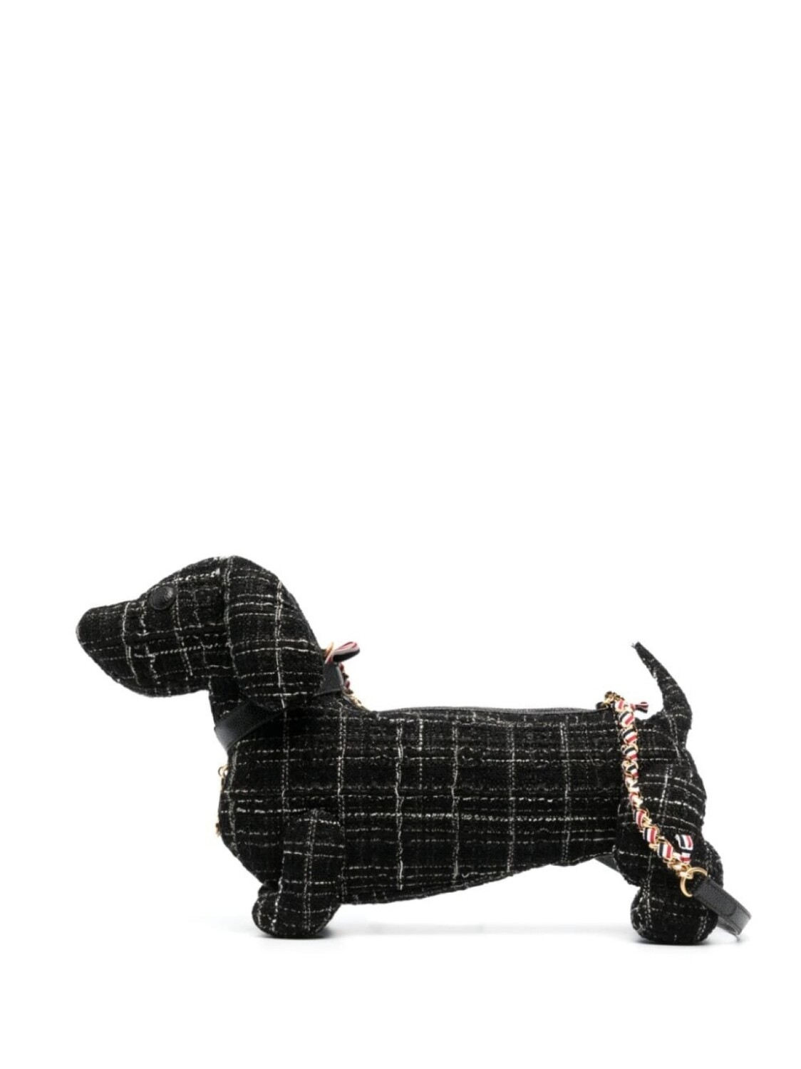 

Thom Browne твидовая мини-сумка Hector, черный