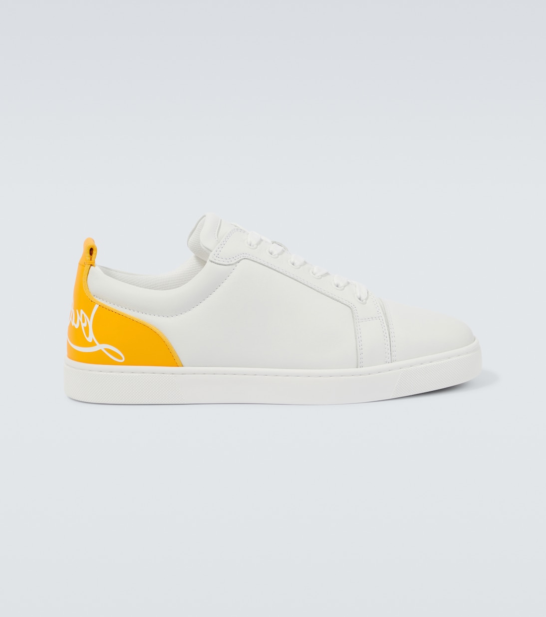 

Кожаные кроссовки Fun Louis Junior Christian Louboutin, White/Pollen