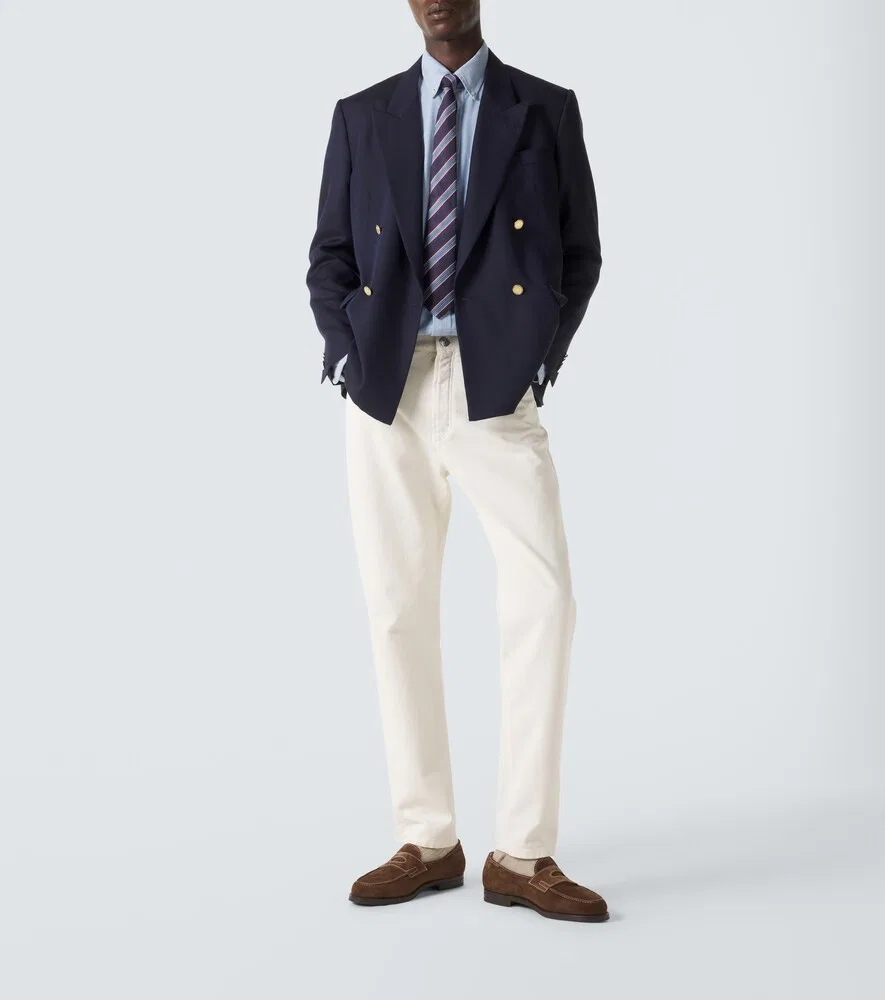 Вышитая хлопковая рубашка Polo Ralph Lauren, синий — фото 2