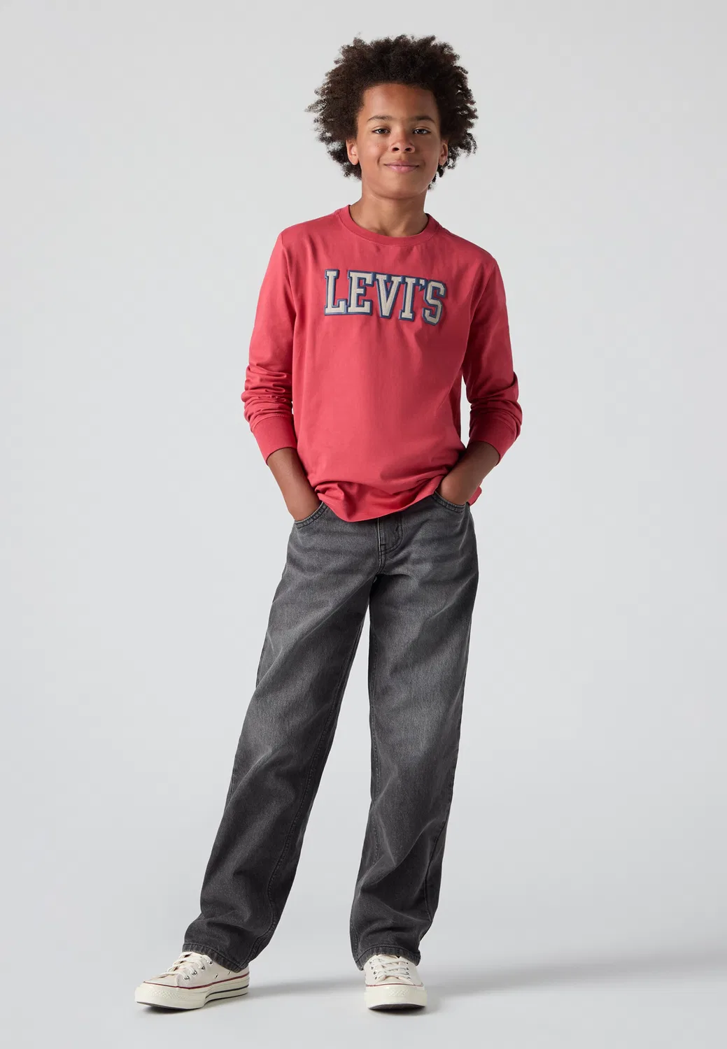 Джинсы свободного кроя 'Stay' Levi'S Kids, Grey Denim — фото 4