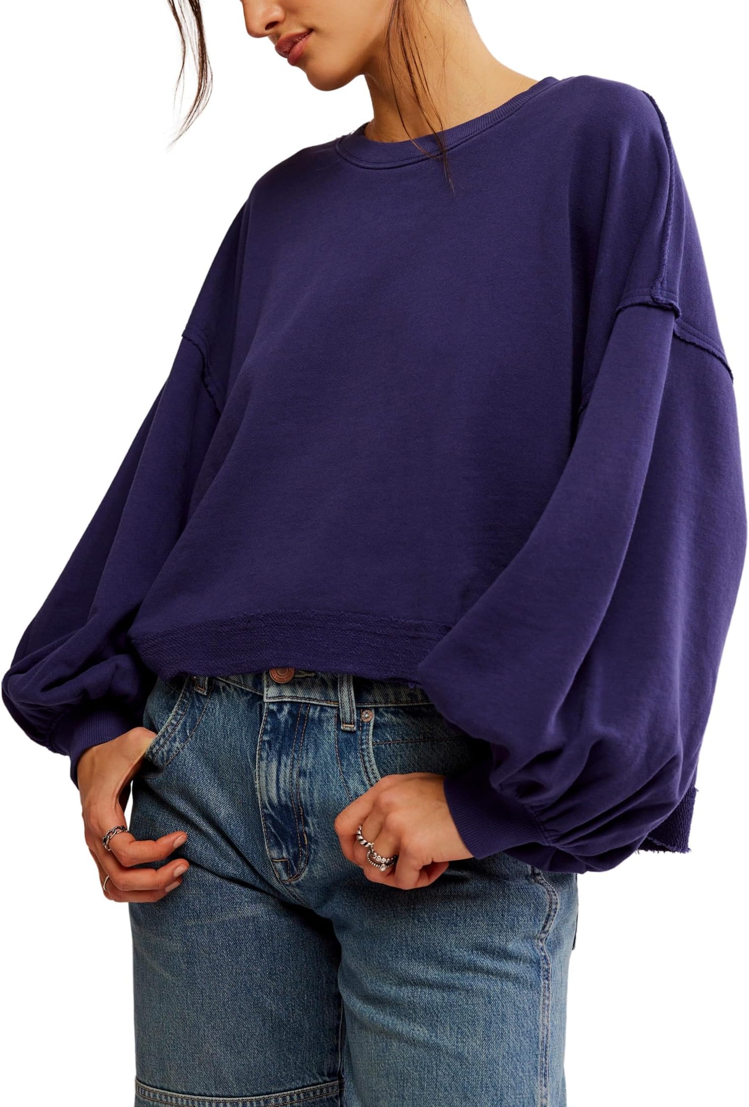

Свитер Free People Trish Sweatshirt, цвет Eclipse