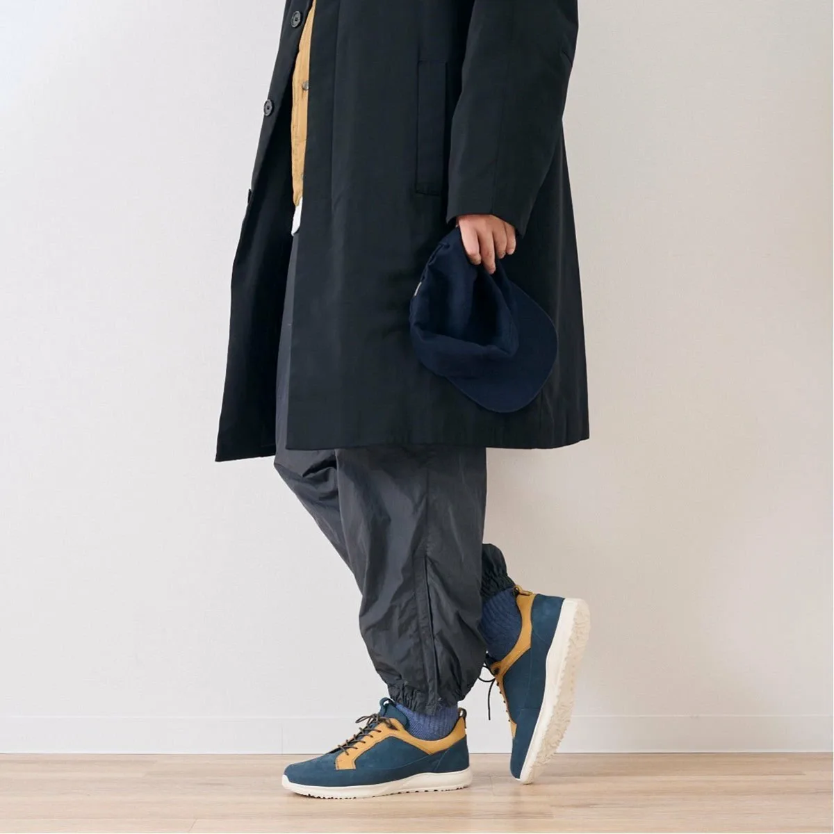Кроссовки Madras Walk из кожи GORE-TEX Madras Walk, Navy/Yellow — фото 3