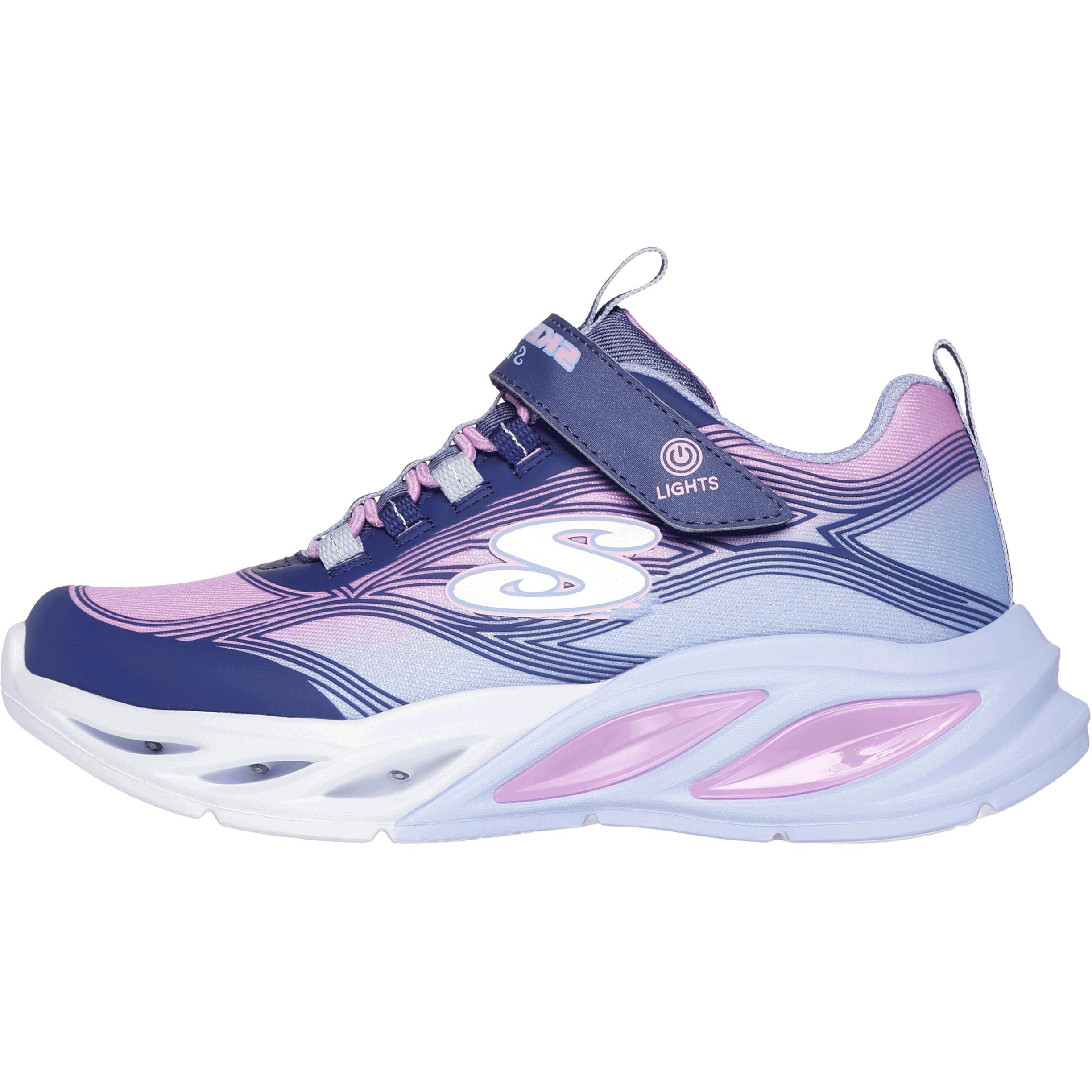 

Skechers Kids Противоскользящие износостойкие низкие детские повседневные туфли blue pink kids'
