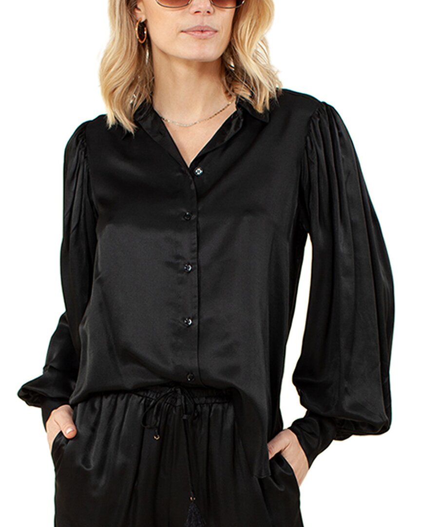 

Хейл Боб цельнокроеный топ из смесового шелка HALE BOB, черный