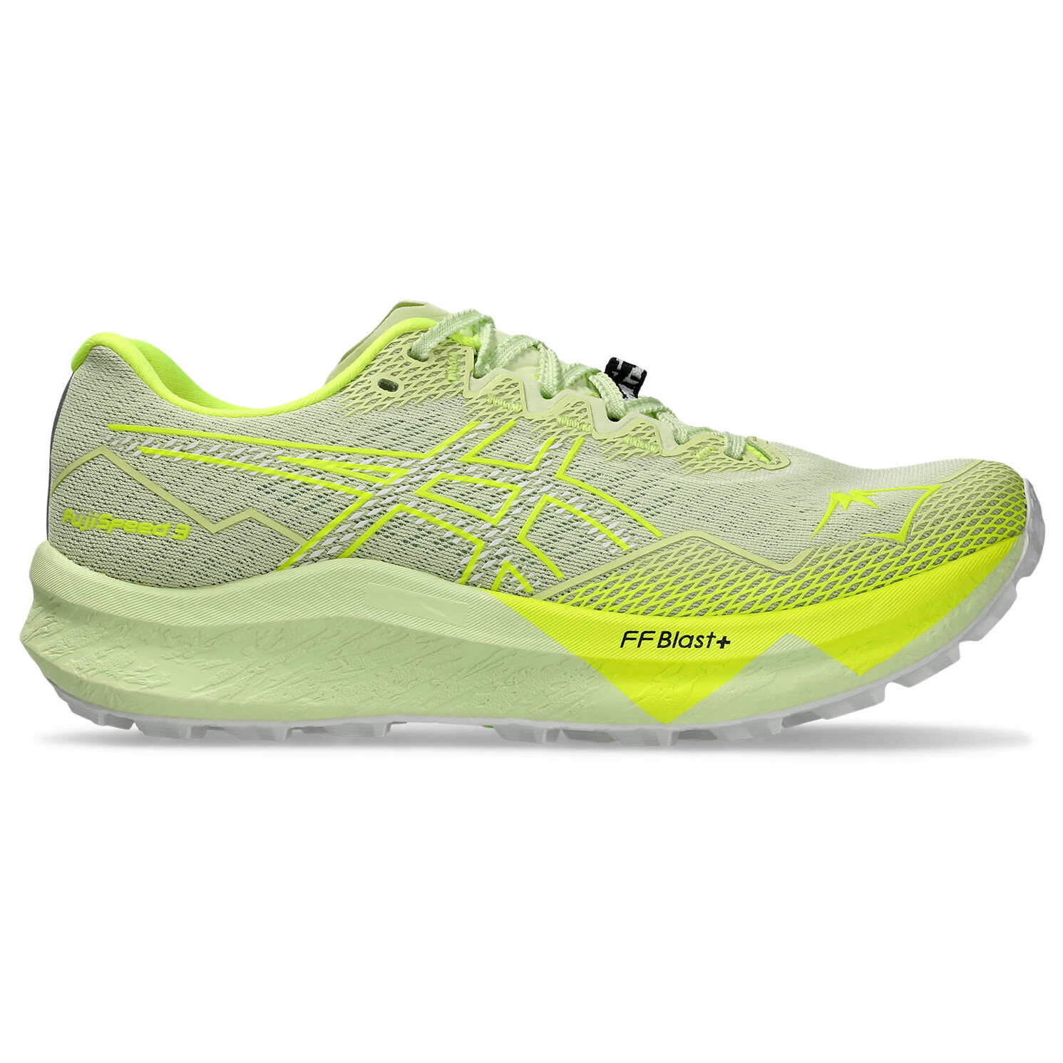 

Кроссовки для бега по пересеченной местности Asics Fujispeed 3, цвет Cool Matcha/Safety Yellow