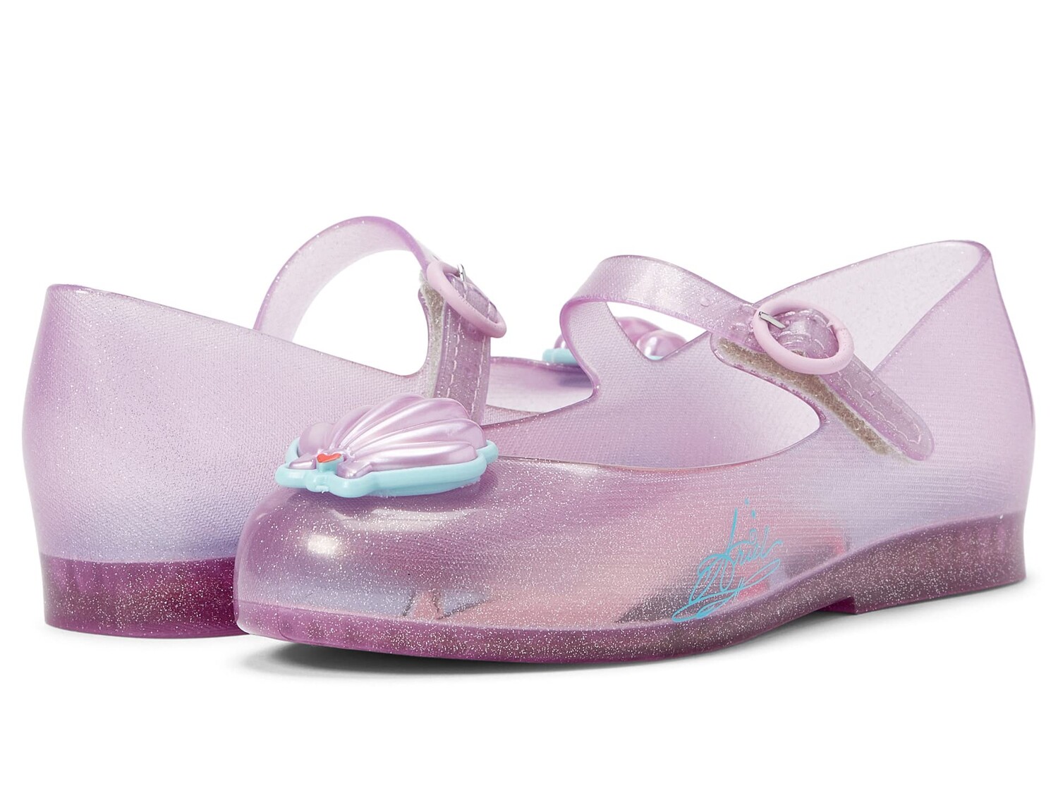 Обувь на низком каблуке Mini Melissa Sweet Love + Disney Princess BB (Toddler/Little Kid) — фото 2