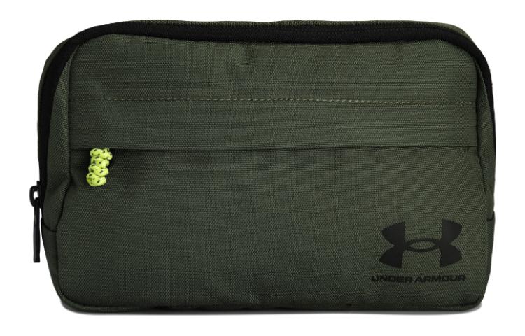 

Полиэстеровая поясная сумка через плечо унисекс зеленая Under Armour