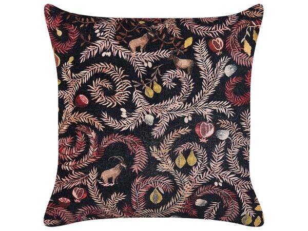 

Декоративная подушка Beliani RICINUS, 45x45x45 см цвет schwarz/pink