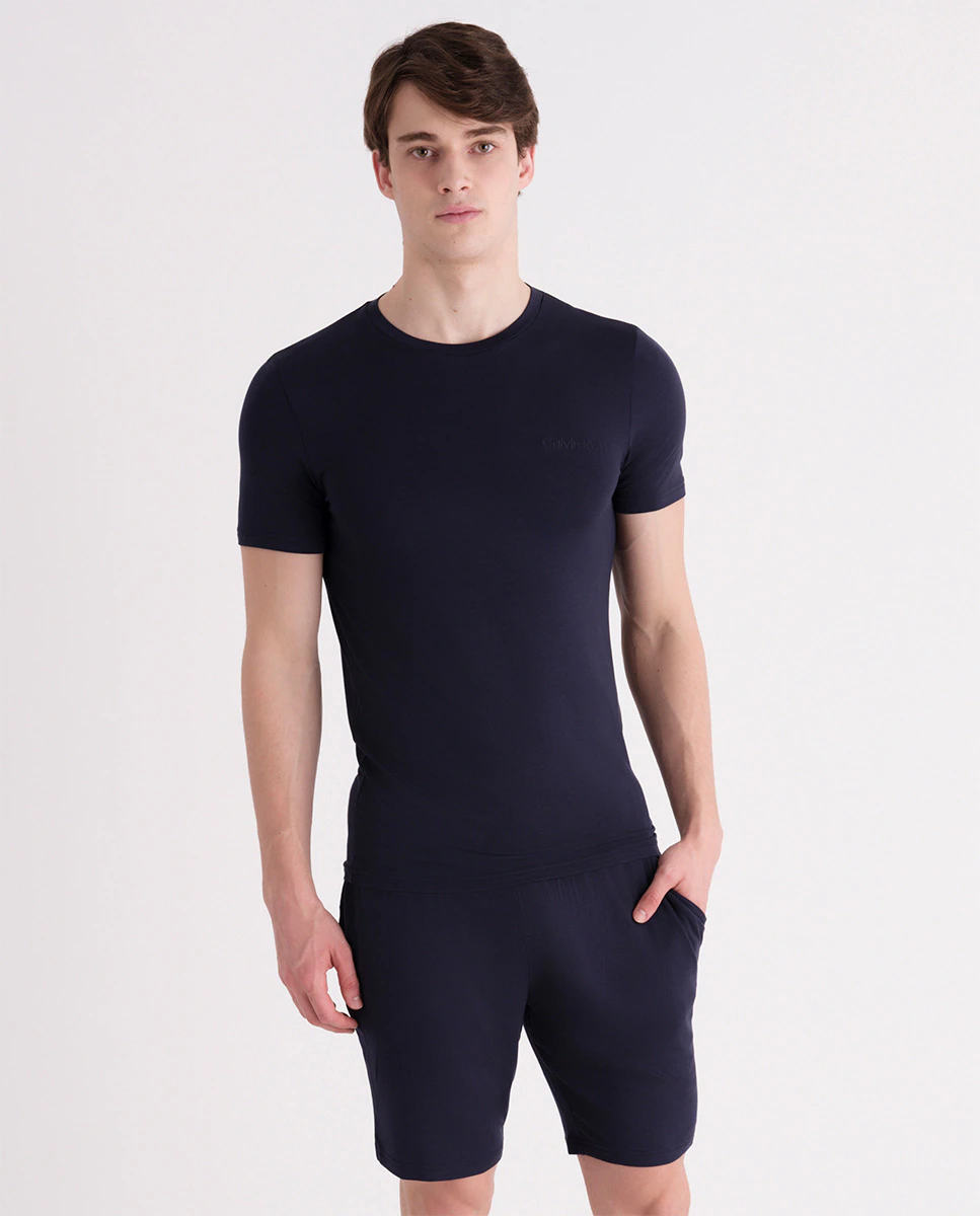 

Короткий пижамный комплект Calvin Klein, тёмно-синий