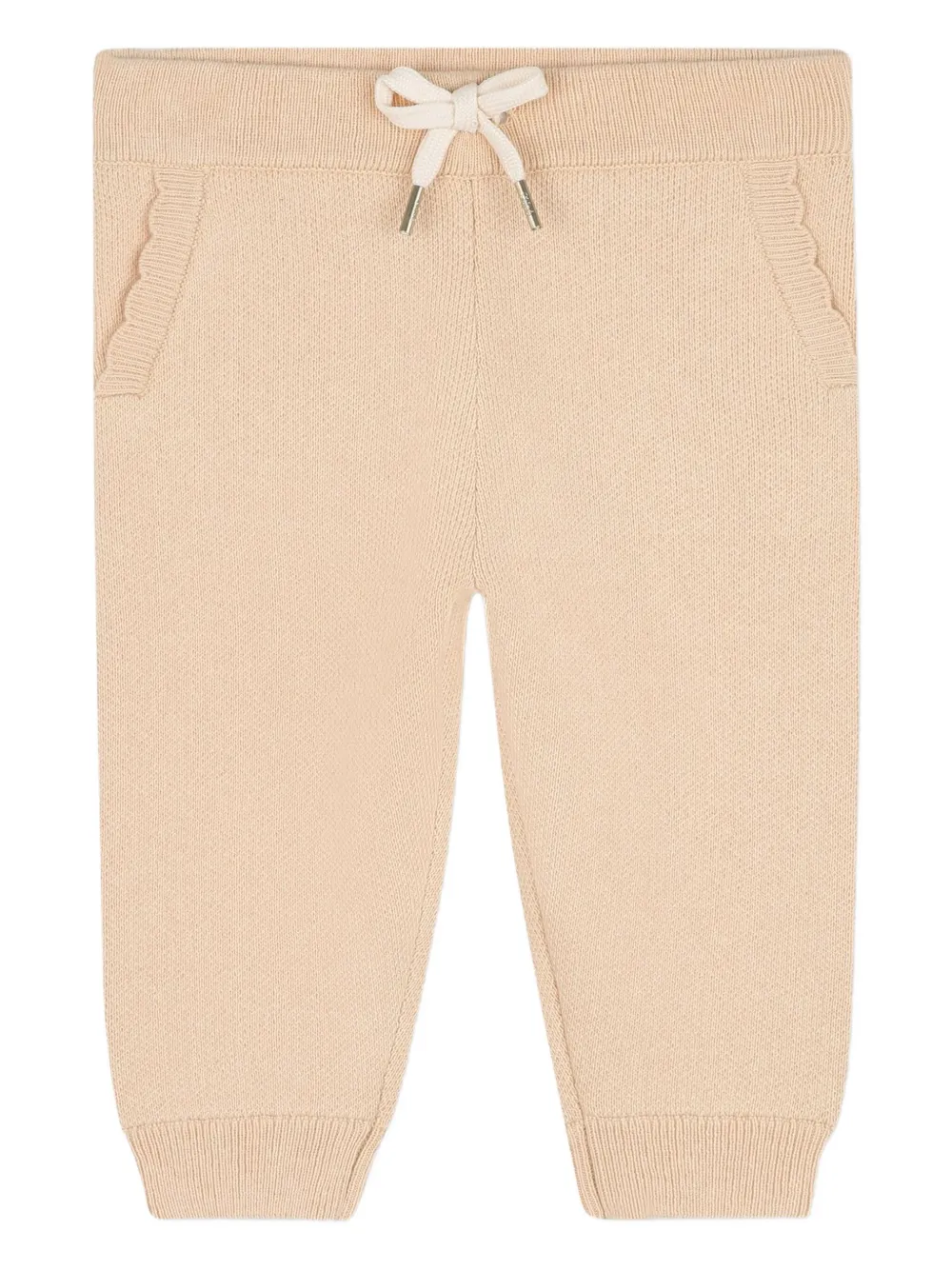 Спортивный костюм на молнии с капюшоном Chloé Kids, нейтральный — фото 3