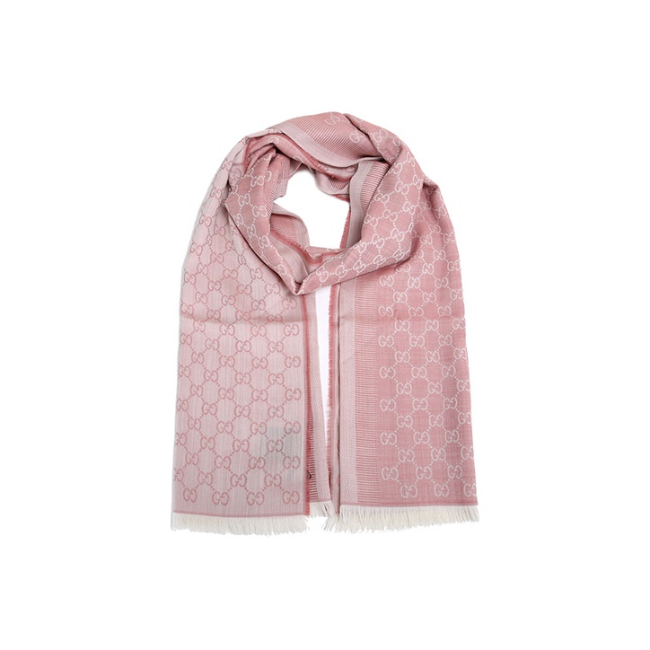 

Шарф с логотипом Gg GUCCI, светло розовый