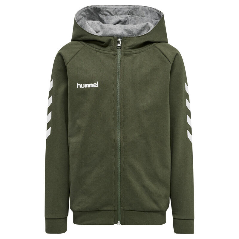 

Hmlgo Zip Hoodie Детская мультиспортивная толстовка унисекс с капюшоном HUMMEL, цвет grau