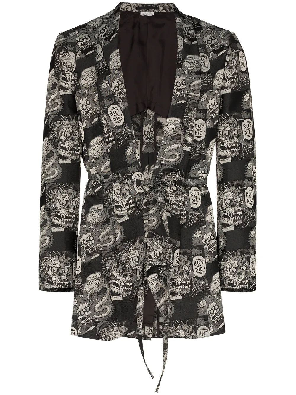 

Жаккардовый блейзер Buy Or Die Comme des Garçons Homme Plus, черный