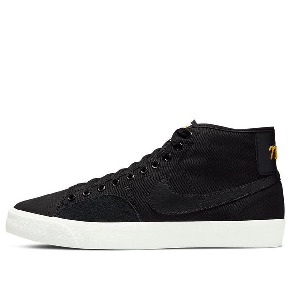 

Кроссовки blazer court mid premium sb 'black' Nike, черный