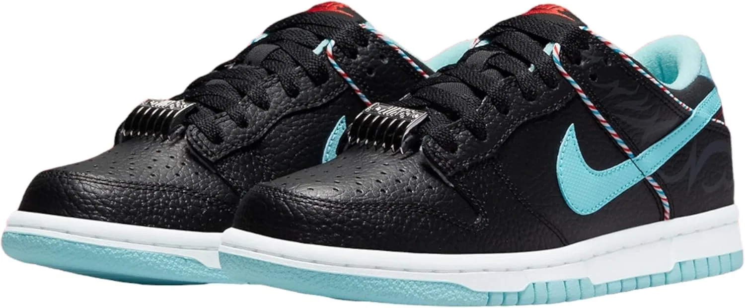 Кроссовки баскетбольные Nike, Black/Copa White-chile Red — фото 3