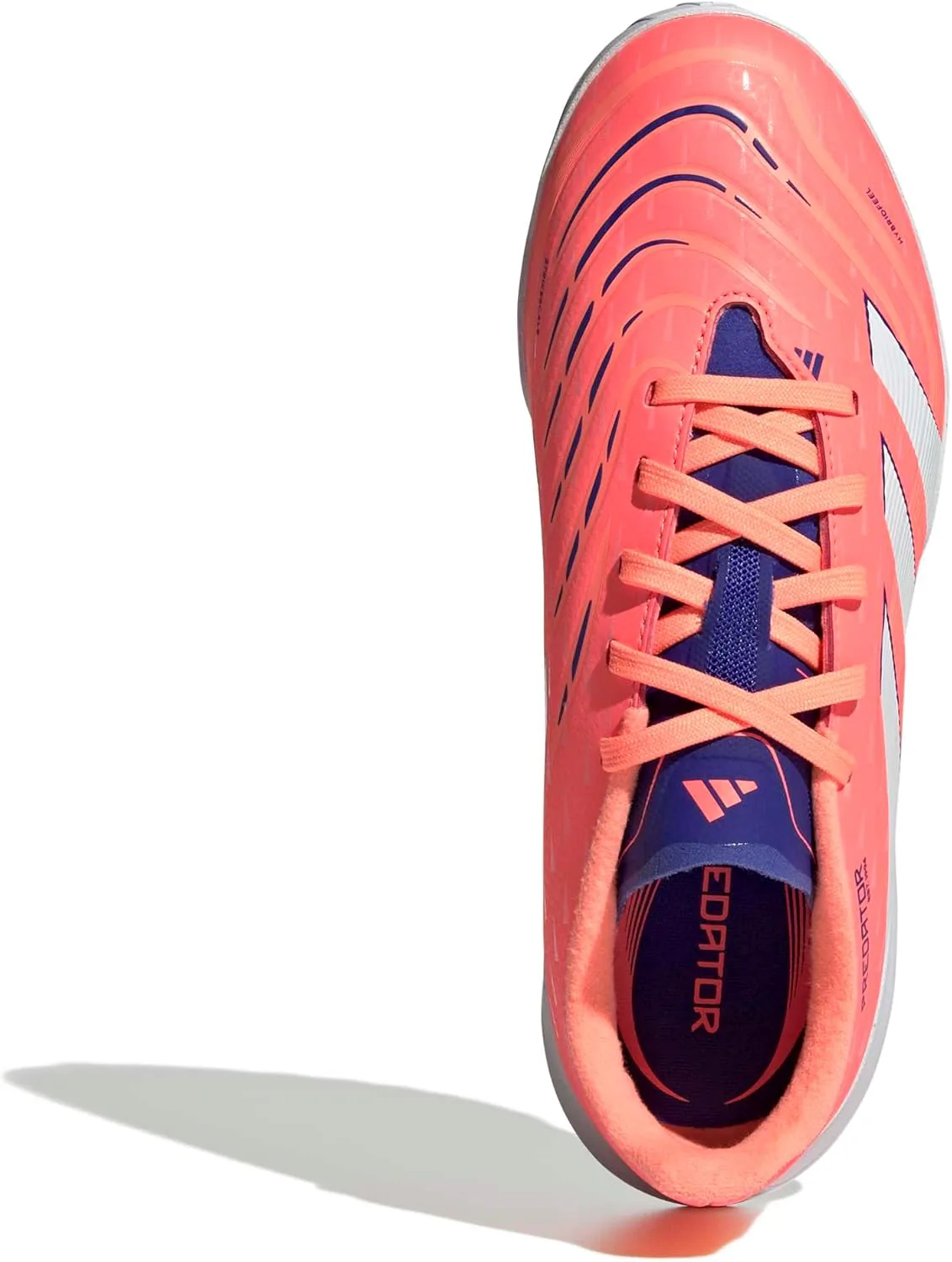 Футбольные кроссовки Adidas Originals Boys' League Predator для игры на траве, коралловый/белый/оранжевый — фото 2