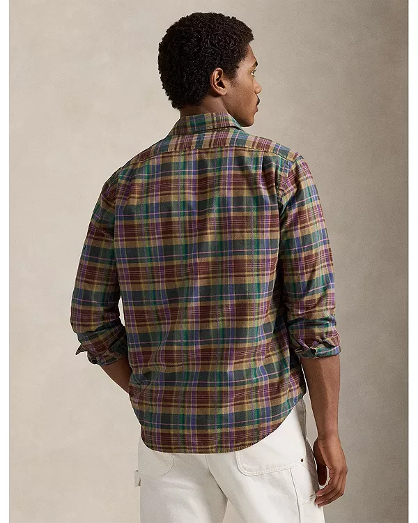 Классическая рубашка в стиле мадрас Polo Ralph Lauren, Multi — фото 3
