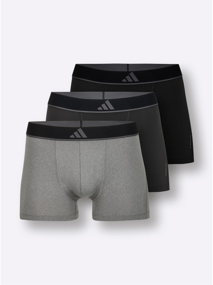 Брюки черного + серого + антрацитового цвета adidas — фото 3