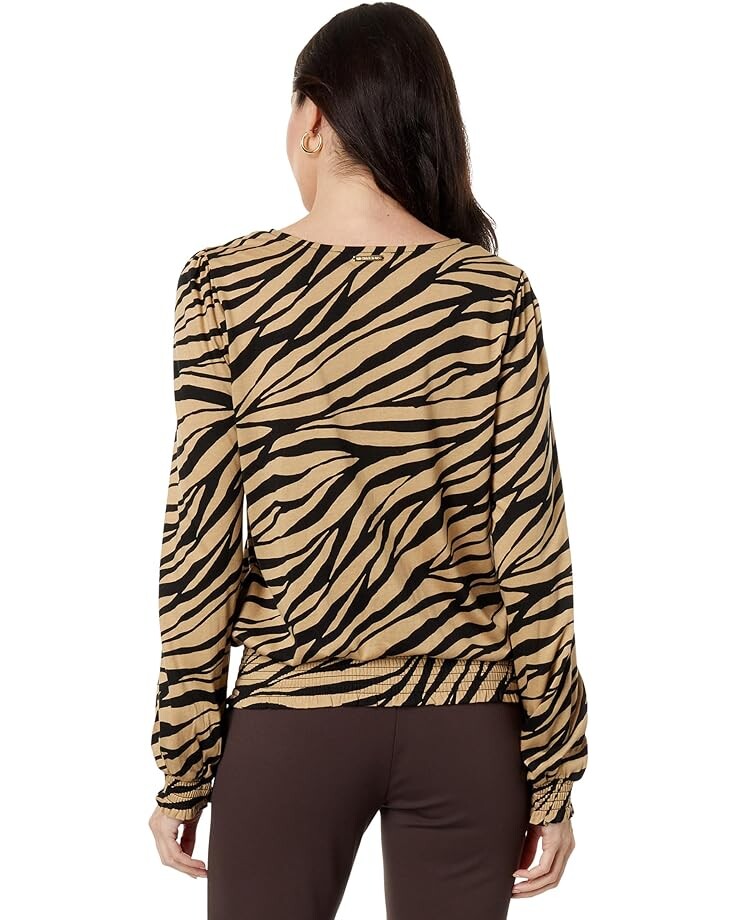 

Топ Michael Kors Tiger Smock Top, хаки