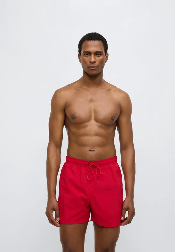 Плавки средней длины с вышивкой флага. Tommy Hilfiger, Medium Red — фото 3