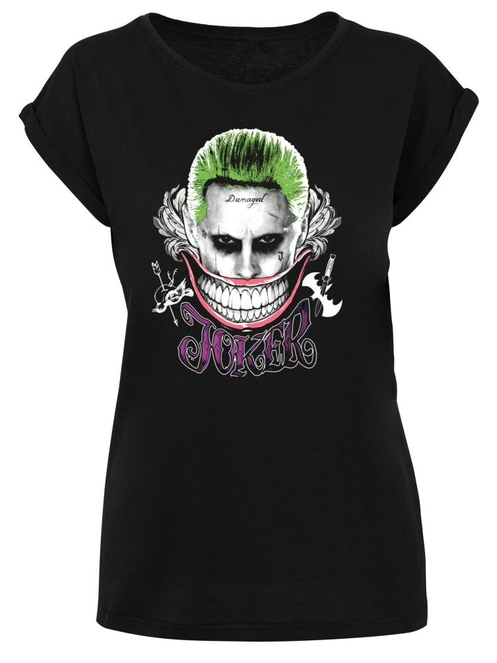 

Футболка F4NT4STIC Suicide Squad Joker Coloured Smile, черный