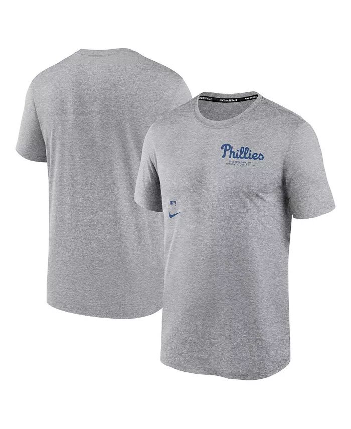 

Футболка мужская Heather Charcoal Philadelphia Phillies Authentic Collection Early Work Tri-Blend Performance Nike